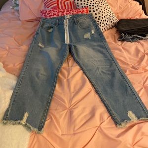 Fun straight leg jeans